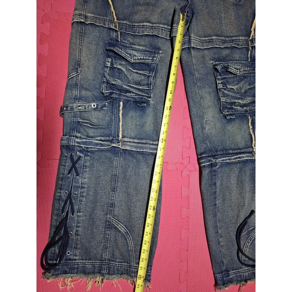 Rockstar Original RSM250 Baggy Fit Jeans convertible Zip-Off Pants Size 40 Men's